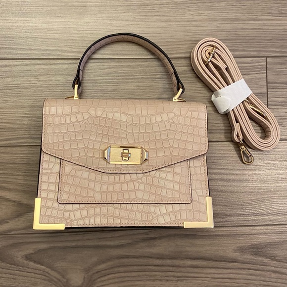 *NWOT* ALDO croc nude handbag - Picture 8 of 8